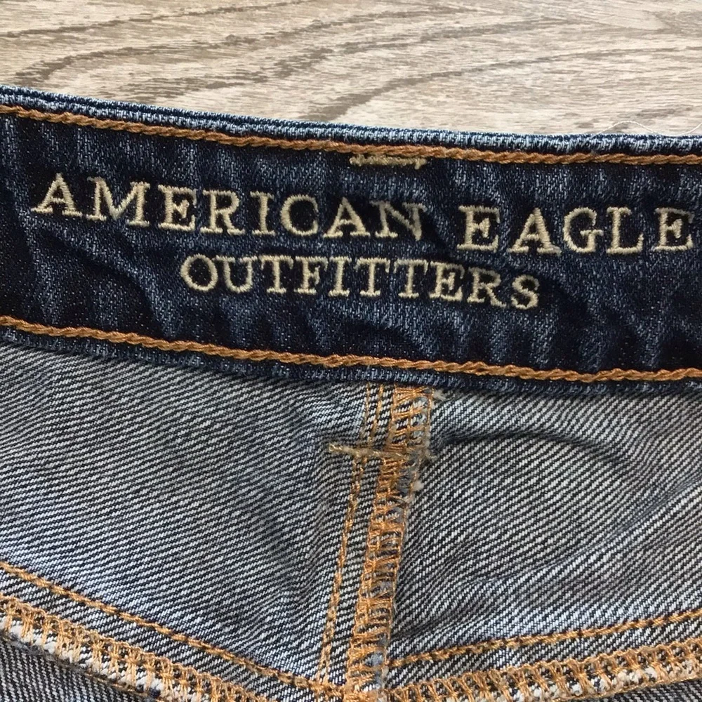 American Eagle Hi Rise Festival Distressed Lace Detail Shorts 0
